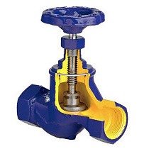 Клапаны запорные DN 10-50 PN 16 чугунные муфтовые Zetkama zGLO.201A купить в Воронеже | "Проконсим"