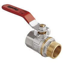 Краны латунные шаровые DN 15-50 PN 25 никелированные рычаг муфта-штуцер MVI AquaHit BV.312.04 купить в Воронеже | "Проконсим"