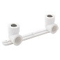 Угольник установочный двойной ПП 20-1/2'' PN 25 с внутренней резьбой белый РТП 10701 купить в Воронеже | "Проконсим"