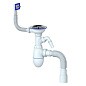 Сифон для мойки Unicorn В435V, 40х50 гибкий отвод, 3 1/2'' х40 с отводом для стиральной машины, прямоугольный перелив купить в Воронеже | "Проконсим"