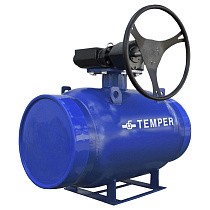 Краны стальные шаровые DN 300-600 PN 16-25 стандартнопроходные приварные ISO под задвижку с редуктором Temper серия 282 купить в Воронеже | "Проконсим"