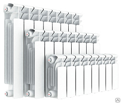  Радиатор биметаллический 20 секц, ширина 1600мм, RIFAR  2780Вт подк. боковое (930350039) со склада Проконсим в Воронеже