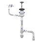 Сифон для мойки Unicorn В425P, 40х50 гибкий отвод, 3 1/2'' х40 чаша из нержавеющей стали, прямоугольный перелив купить в Воронеже | "Проконсим"