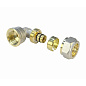 Угольник латунный для PEX труб 16-1/2'' PN 10 обжимной никелированный Valfex VF.352.N  купить в Воронеже | "Проконсим"