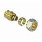 Муфта латунная для PEX труб 20-3/4'' PN 10 обжимная никелированная Valfex VF.302.N  купить в Воронеже | "Проконсим"