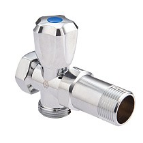 Вентиль латунный проходной MVI BV.460 DN 15 +отверстие 20 PN 10 удлиненный хромированный муфта-штуцер маховик купить в Воронеже | "Проконсим"