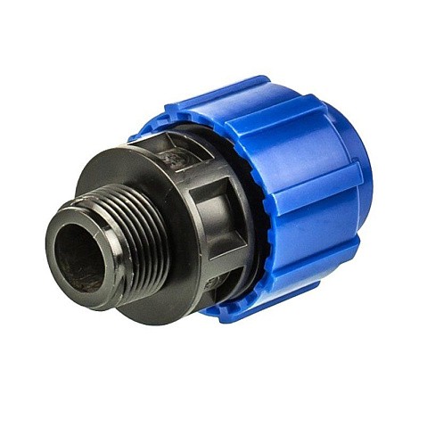 Муфта компрессионная для ПЭ DN 25-3/4'' PN 16 обжимное-штуцер купить в Воронеже | "Проконсим"