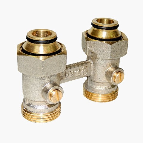 Узел нижнего подключения Vekotrim DN 15 PN 10 прямой двухтрубный 20-3/4'' под евроконус, муфта купить в Воронеже | "Проконсим"