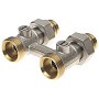 Узел нижнего подключения DN 20 прямой двухтрубный 20-1/2'' никелированный с ниппелем штуцерхштуцер РИДАН 003L0396R купить в Воронеже | "Проконсим"