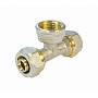 Тройники латунные для PEX труб DN 16-32 PN 10 обжимные никелированные с внутренней резьбой Valfex VF.332.N купить в Воронеже | "Проконсим"