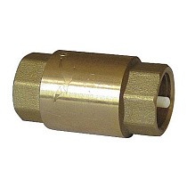 Клапан латунный обратный пружинный DN 50 PN 10 муфтовый пластиковый шток купить в Воронеже | "Проконсим"