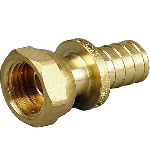 Муфта латунная для PEX труб 16-1/2'' PN 10 под надвижную гильзу ONE PLUS купить в Воронеже | "Проконсим"