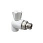 Кран шаровой для радиатора ПП 20-1/2'' PN 25 угловой с американкой белый VALFEX  купить в Воронеже | "Проконсим"
