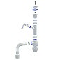 Сифон для мойки Unicorn В320VР, 40х50 гибкий отвод, 1 1/2'' х40 пластиковая чаша с отводом для стиральной машины купить в Воронеже | "Проконсим"