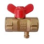 Кран латунный шаровой 11Б27п(М)1 DN 15 PN 16 трёхходовой под манометр G1/2"-М20х1,5 муфта-муфта бабочка Пензапромарматура купить в Воронеже | "Проконсим"