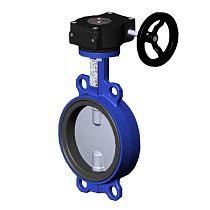 Затворы поворотные дисковые DN 150-500 PN 10-16 межфланцевые диск из нержавеющей стали с редуктором Tecofi VPI4449 купить в Воронеже | "Проконсим"