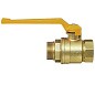 Кран латунный шаровой газовый 11Б27п DN40 PN40 рычаг муфта-штуцер БАЗ Standart купить в Воронеже | "Проконсим"