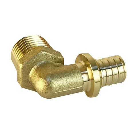 Угольник латунный для PEX труб 16-3/4'' PN 16 S-2,2мм под надвижную гильзу Valfex VF.453.AF купить в Воронеже | "Проконсим"