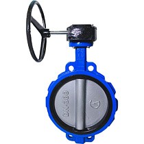 Затворы поворотные дисковые 32ч301р DN 250 PN 10-16 межфланцевые с редуктором ЛМЗ Семенов купить в Воронеже | "Проконсим"