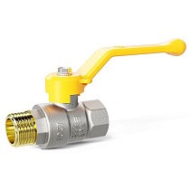 Краны латунные шаровые газовые DN 15-50 PN 25-40 никелированные рычаг муфта-штуцер LD Pride GAS купить в Воронеже | "Проконсим"