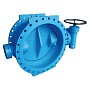Затвор дисковый поворотный DN 250 PN 10 фланцевый с 2-эксцентриситетом редуктор FAF 38100250 купить в Воронеже | "Проконсим"