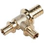 Тройники латунные под надвижную гильзу PEX-PEX DN 16-32 переходные Hipex купить в Воронеже | "Проконсим"
