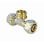 Тройники латунные для PEX труб DN 16-32 PN 10 обжимные никелированные с наружной резьбой Valfex VF.333.N купить в Воронеже | "Проконсим"