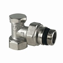 Клапан для радиаторов VALFEX VF.019.NN, PN-10, угловой с дополнительным уплотнением, настроечный купить в Воронеже | "Проконсим"