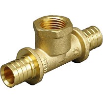 Тройники латунные для PEX труб DN 16-25 PN 10 под надвижную гильзу с внутренней резьбой ONE PLUS купить в Воронеже | "Проконсим"