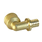 Угольник латунный для PEX труб 16-1/2'' PN 16 S-2,2мм под надвижную гильзу Valfex VF.452.AF купить в Воронеже | "Проконсим"