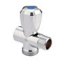 Вентиль латунный проходной MVI BV.461 DN 15 +отверстие 20 PN 10 хромированный муфта-штуцер маховик купить в Воронеже | "Проконсим"