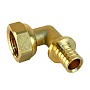 Угольник латунный для PEX труб 16-1/2'' PN 16 S-2,2мм под надвижную гильзу Valfex VF.455.AF купить в Воронеже | "Проконсим"