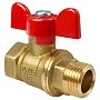 Кран латунный шаровой Valfex.218.LB1 11Б27фт1М DN 15 PN 40 муфта-штуцер бабочка купить в Воронеже | "Проконсим"