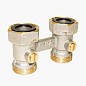 Узел нижнего подключения Vekotrim DN 15 PN 10 прямой двухтрубный 20-3/4'' c накидной гайкой, муфта купить в Воронеже | "Проконсим"