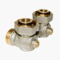 Узел нижнего подключения Vekotrim DN 15 PN 10 угловой двухтрубный 20-3/4'' под евроконус, муфта купить в Воронеже | "Проконсим"