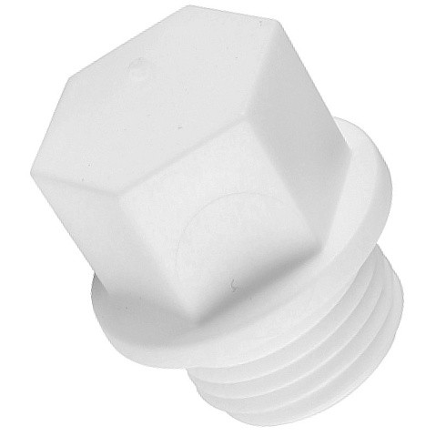 Заглушка резьбовая ПП 15-1/2'' PN 25 с наружной резьбой белая РТП 10555 купить в Воронеже | "Проконсим"