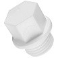Заглушка резьбовая ПП 15-1/2'' PN 25 с наружной резьбой белая РТП 10555 купить в Воронеже | "Проконсим"