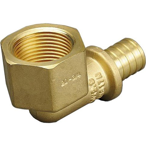 Угольник латунный для PEX труб 25-3/4'' PN 10 под надвижную гильзу с внутренней резьбой ONE PLUS купить в Воронеже | "Проконсим"