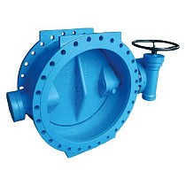Затворы поворотные дисковые DN 100-600 PN 16 фланцевые с чугунным диском с редуктором FAF 3800 купить в Воронеже | "Проконсим"