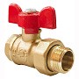 Краны латунные шаровые 11Б27фт1М DN 15-20 PN 25 бабочка американка Valfex Optima.227.LOB1 купить в Воронеже | "Проконсим"