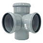 Крестовина ПП для канализации двухплоскостная DN 110-110 90гр.отводы 110 универсальные с уплотнительным кольцом РТП купить в Воронеже | "Проконсим"