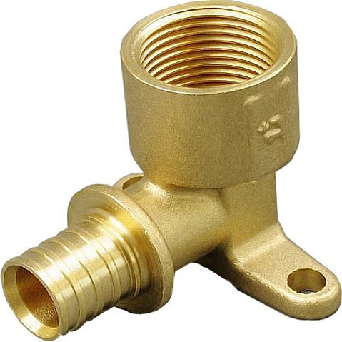 Угольник латунный для PEX труб 16-1/2'' PN 10 под надвижную гильзу с внутренней резьбой ONE PLUS купить в Воронеже | "Проконсим"
