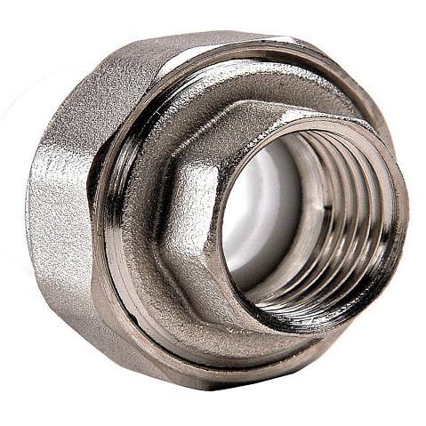 Муфта ПП разьемная 25-1/2'' PN 25 раструбная белая РВК купить в Воронеже | "Проконсим"