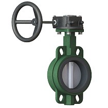 Затворы чугунные дисковые DN 40-600 PN 16 межфланцевые с чугунным диском с редуктором GALA Тип.2302H-G купить в Воронеже | "Проконсим"