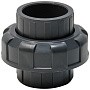 Муфта разборная НПВХ DN 50 PN 16 клеевая уплотнение EPDM черная Aquaviva BOD0500 купить в Воронеже | "Проконсим"