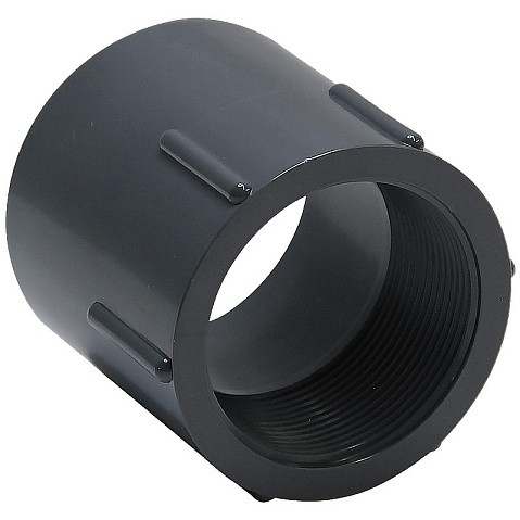 Муфта переходная НПВХ DN 25-3/4" PN 16 клеевая с внутренней резьбой черная Aquaviva FTH025B купить в Воронеже | "Проконсим"