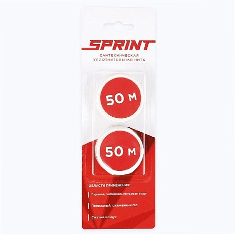 Уплотнительная нить Sprint набор катушек 2х50м, блистер купить в Воронеже | "Проконсим"