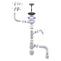 Сифон для мойки Unicorn В427Р, 40х50 гибкий отвод, 3 1/2'' х40 с отводом для стиральной машины, круглый и прямоугольный перелив купить в Воронеже | "Проконсим"
