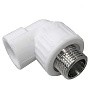 Угольник комбинированный ПП 32-1/2'' PN 25 с наружной резьбой белый VALFEX  купить в Воронеже | "Проконсим"