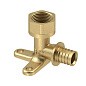 Угольник латунный для PEX труб  20- 1/2''  PN 16  под надвижную гильзу с внутренней резьбой  РосТурПласт купить в Воронеже | "Проконсим"
